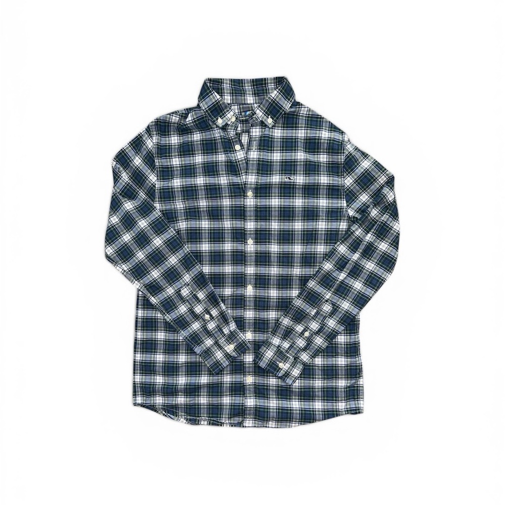 Vineyard vines - Navy and green  Plaid Button-Down Shirt
